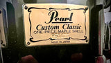 Pearl Masters Custom Classic 14x6.5” Single Maple Ply Snare Drum in Piano Black Lacquer