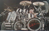 DrumPickers 5pc Vintage Professional Drum Kit in Van Halen Black & White Stripe Tribute