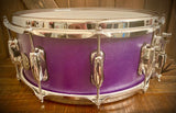 DrumPickers DP Custom 14x6” Maple/Poplar/Walnut Snare Drum in Candy Grape Finish