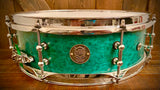 DrumPickers DP Custom 14x4” All Maple Snare Drum in Birds-Eye Forest Green