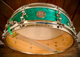 DrumPickers DP Custom 14x4” All Maple Snare Drum in Birds-Eye Forest Green