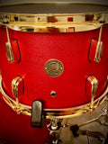 DrumPickers DPVP Vintage Professional Series 3-Pc Drum Kit in “Red-Brass Black-Attack”