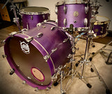 DrumPickers DP Custom Line 4pc All Maple Drum Kit  In #007 Plum Crazy Burst