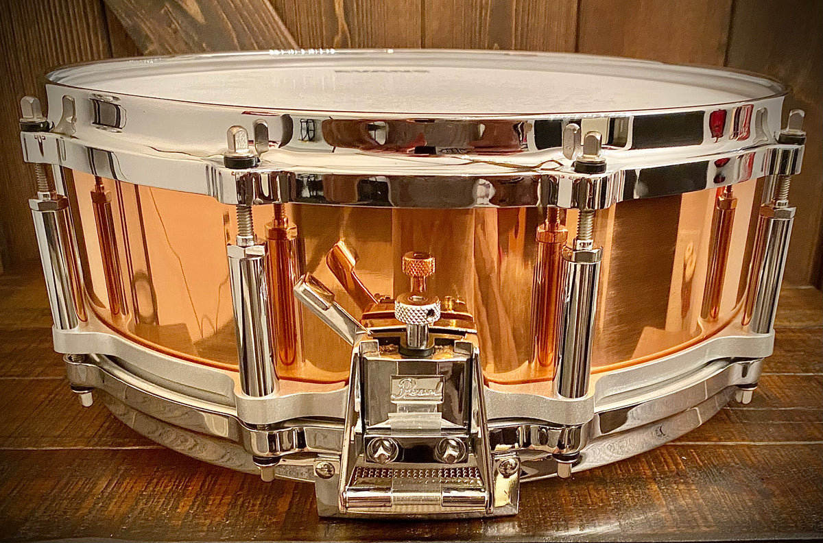 Pearl 14x5” Free Floating Snare Drum with Copper Shell – DrumPickers