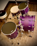 DrumPickers DP Custom Line 4pc All Maple Drum Kit  In #007 Plum Crazy Burst