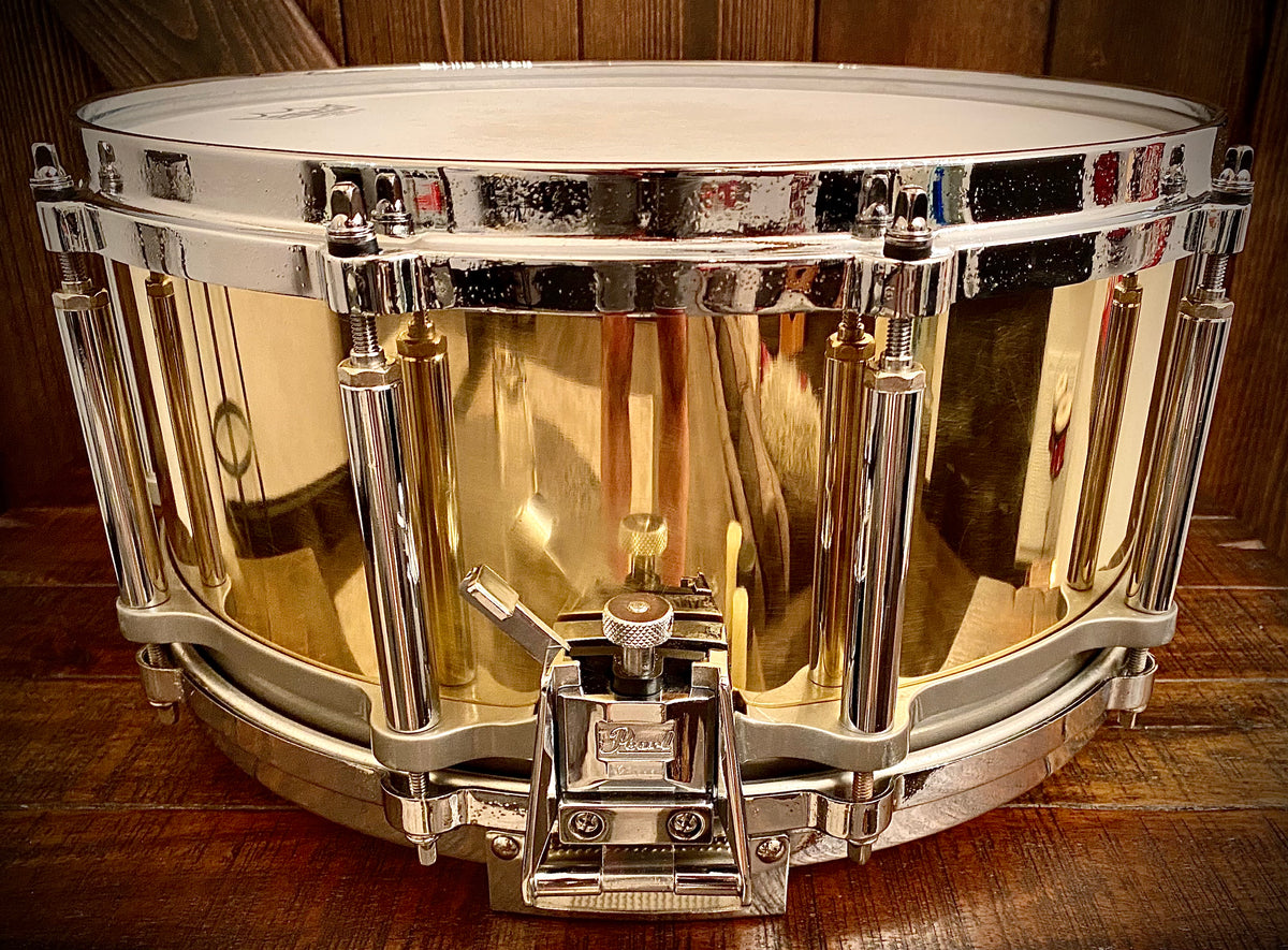 Pearl Brass Free Floating Snare 14x8 (High Tuning) 