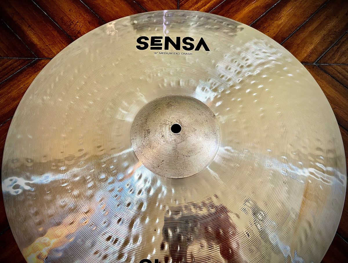 Stagg 18” Hand Hammered Sensa Exo Medium Crash Cymbal – DrumPickers