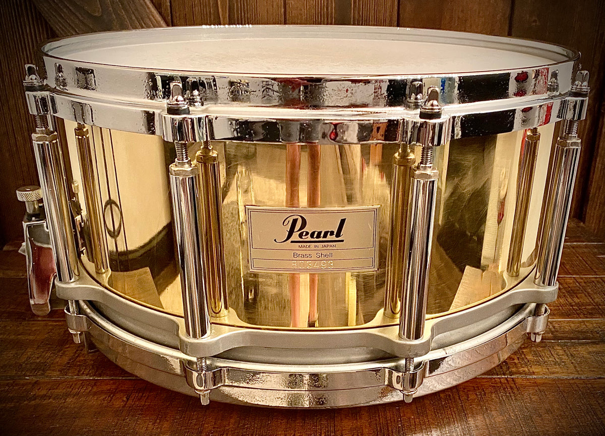Vintage Pearl 8x14 Free Floating System Snare Drum Maple Natural