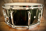 Pearl Masters Custom Classic 14x6.5” Single Maple Ply Snare Drum in Piano Black Lacquer