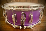 DrumPickers DP Custom 14x6” Maple/Poplar/Walnut Snare Drum in Candy Grape Finish