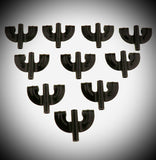 DrumPickers Black Powdercoat Bass Drum Claws (Pkg of 10)