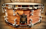 DrumPickers DP Custom 14x6” Heritage Line Snare drum in Gloss Walnut