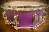 DrumPickers DP Custom 14x6” Maple/Poplar/Walnut Snare Drum in Candy Grape Finish