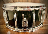 Pearl Masters Custom Classic 14x6.5” Single Maple Ply Snare Drum in Piano Black Lacquer