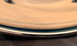 D.P. Custom Preferred Power Piccolo 6.5”x13” 6-Ply Maple Snare Drum Sea-Foam Blue