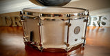DrumPickers 14x6.5” DP Custom Line  Rich Silver Leather
