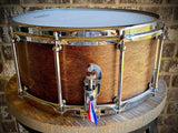 DrumPickers DP Custom Line Heritage Classic II / 14x6.5 8-Ply Maple Snare Drum in #41 Red Mahogany