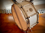 DrumPickers 14x6.5” DP Custom Line  Rich Silver Leather