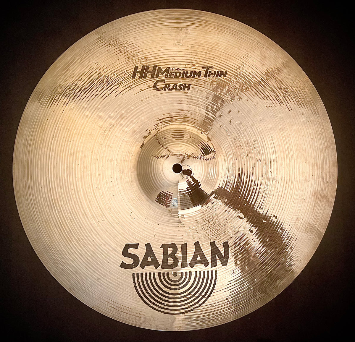 Sabian 18” HH Medium Thin Crash Cymbal – DrumPickers