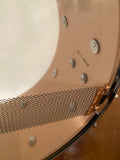 DrumPickers 14x6.5” DP Custom Line  Rich Silver Leather