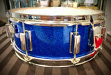 DrumPickers  MIJ Reissue 14x5.5” 1960’s Snare Drum in Deep Blue Sparkle