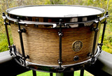 DrumPickers DP Custom Line 14x6.5” Snare Drum in  #32 Matte Ribbon Mahogany