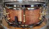 DrumPickers DP Custom Snare Drum Line - Maple/Mahogany/Maple - 14x6” Gloss Ribbon Mahogany