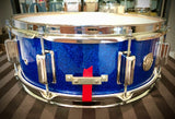 DrumPickers  MIJ Reissue 14x5.5” 1960’s Snare Drum in Deep Blue Sparkle