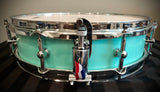 DrumPickers 14x3.5” Spearhead Piccolo Snare Drum in Seafoam Blue