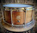 DrumPickers DP Custom Line Heritage Classic II / 14x6.5 8-Ply Maple Snare Drum in #41 Red Mahogany