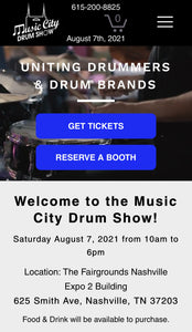 Don’t Miss a Beat! Go To The Music City Drum Show 8/7/21