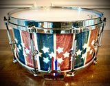 DrumPickers-DP Custom Maple Stave 14x6” Patriot Snare Drum