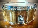 DrumPickers 14x6.5” “Gold Leaf Groove” 8-Ply N.A. Maple Snare Drum