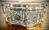DrumPickers Touring Maple Custom 14x5.5” Snare Drum in Liquid Blue Pearl Wrap