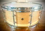 Rana 14x5.5” Solid Single-Ply Ash Snare Drum with Maple Reinforcement Rings