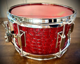 DrumPickers 10x5.5” Firecracker Snare Drum in Red Reptile Finish Ply