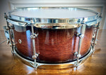 Tama S.L.P. Dynamic Kapur Snare Drum - 6.5 x 14” - Black Kapur Burst