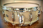 Slingerland Vintage 1977 Artist Model 14x5.5” Snare Drum in Silver Sparkle