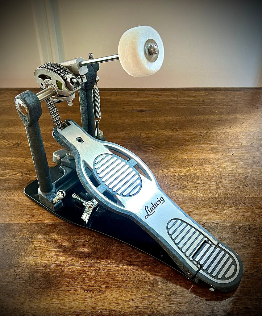 ludwig pedal Ludwig Speed-flyer Double Chain Drive Footpedal – DrumPickers