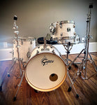 Gretsch Catalina Bop Kit 4pc Shell Pack with Snare Drum in White Marine Pearl