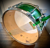DP Custom “Green Machine” 14x6.5” 6-Ply Maple Snare Drum