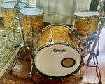 Ludwig Classic Maple 4-Piece Mod Shell Pack With 22" Bass Drum in Citrus Mod Finish