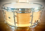 Rana 14x5.5” Solid Single-Ply Ash Snare Drum with Maple Reinforcement Rings