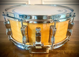 Yamaha 14x5.5” Maple Custom Snare Drum in Gloss Natural Maple Finish