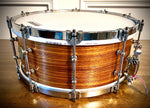 DrumPickers Custom Heritage Series 14x6” Snare Drum in Ribbon Mahogany Finish