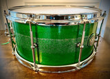 DP Custom “Green Machine” 14x6.5” 6-Ply Maple Snare Drum
