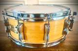 Yamaha 14x5.5” Maple Custom Snare Drum in Gloss Natural Maple Finish