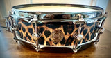 DrumPickers 14x4” DP Custom “Screamin’ Cheetah” Snare Drum