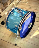 Ludwig 1976 24” Sky Blue Vistalite Bass Drum - 50 Yrs Old