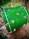 DW Collector's Series 3-piece Shell Pack - Deep Green Sparkle FinishPly